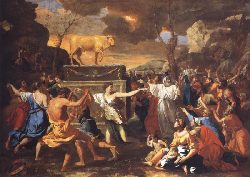 Nicolas Poussin The Adoration of the Golden Calf China oil painting art